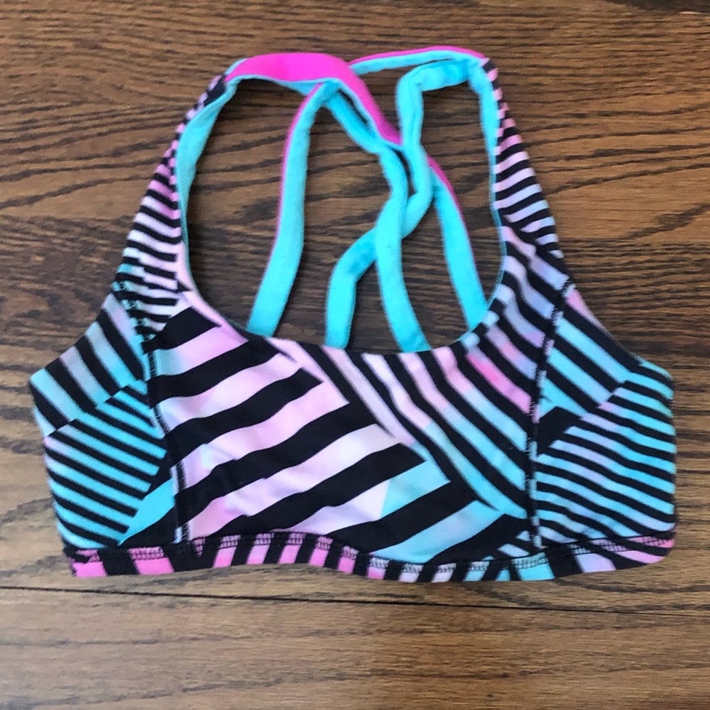 Ivivva reversible sports bra top size 10